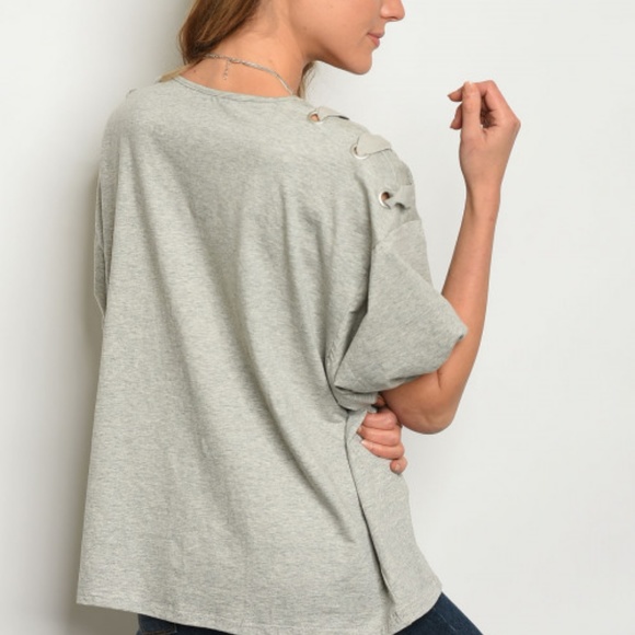 NWT! Short Puff Sleeve Knit Top - Picture 3 of 3